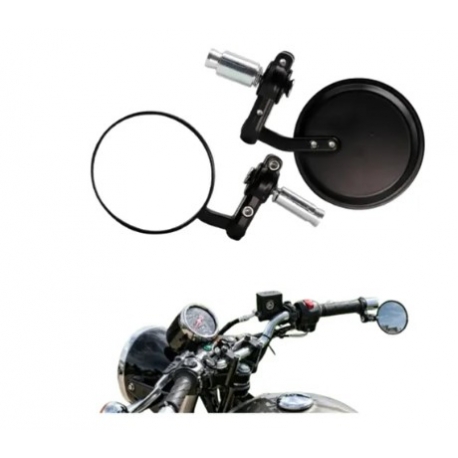 Espejos Para Puño Motos Ideal Cafe Racer, Retro, Bobber