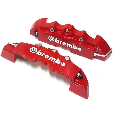 Par Cubre Caliper Rojo 24 cm
