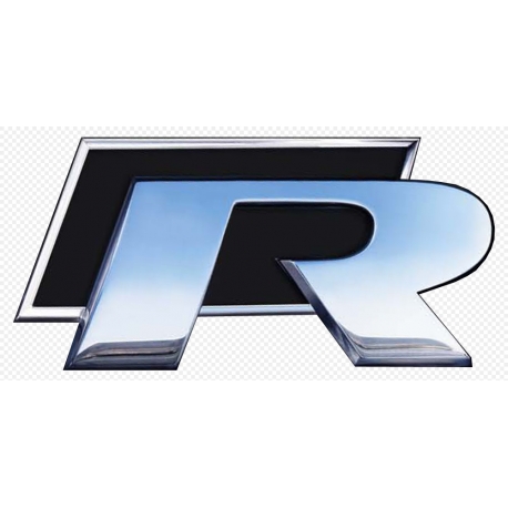 Insignia VW R NEGRO AUTOADHESIVO