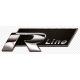 Insignia VW RLINE NEGRO AUTOADHESIVO
