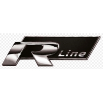 Insignia VW RLINE NEGRO AUTOADHESIVO